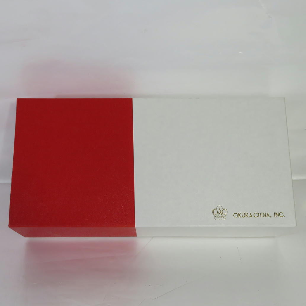 OKURA大倉陶園/紅白 ペアモーニングカップ&ソーサー//SAランク/81