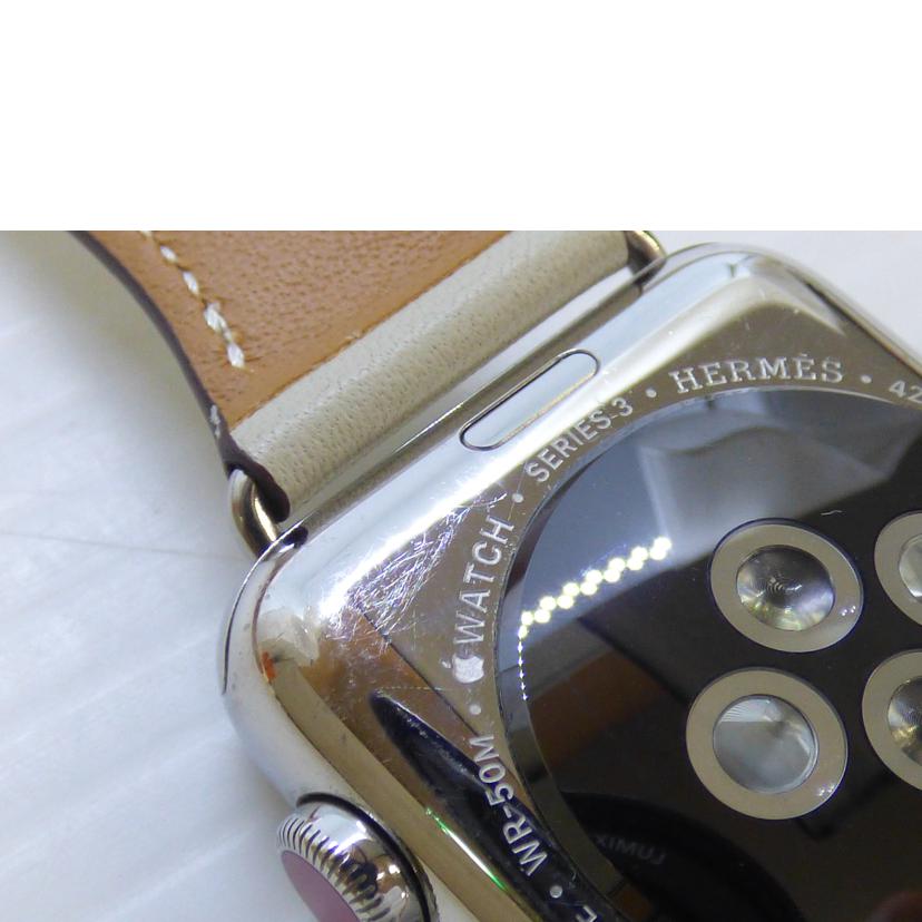 Apple アップル/Apple Watch Hermes Series 3 42mm/MQMV2J/A//FHLVM0M9J6J7/ABランク/64
