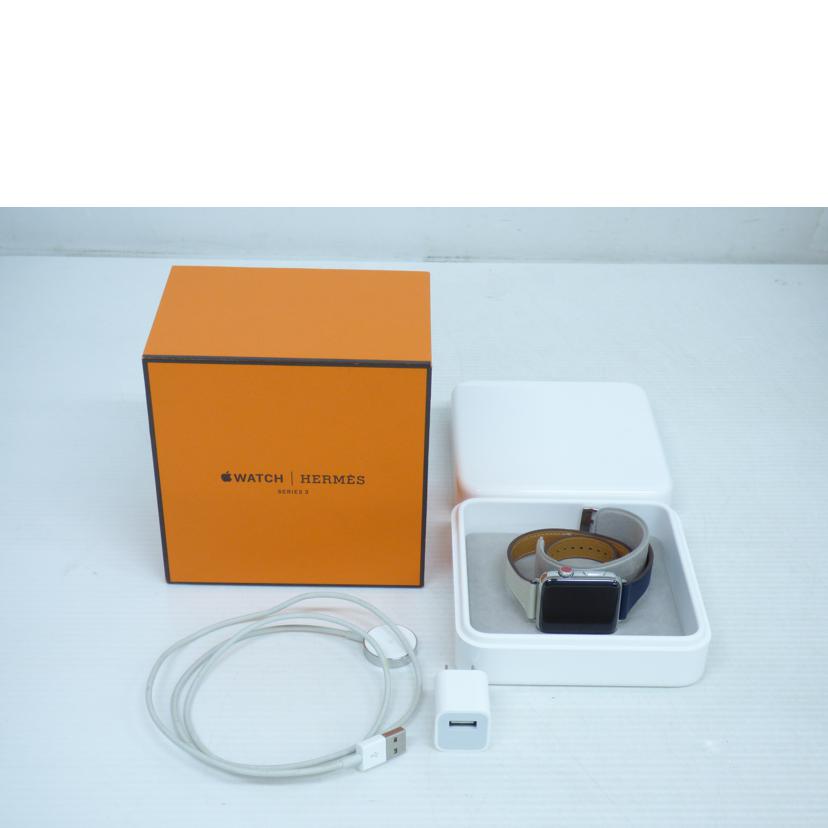 Apple アップル/Apple Watch Hermes Series 3 42mm/MQMV2J/A//FHLVM0M9J6J7/ABランク/64