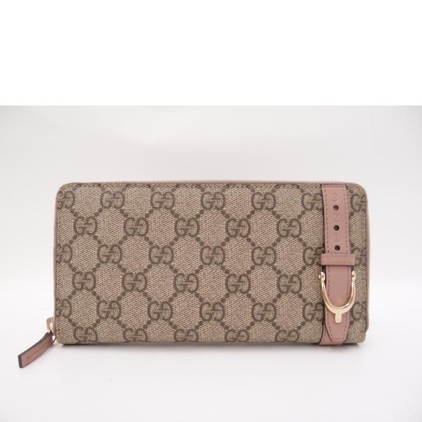 GUCCI グッチ レディース/GGスプリームラウンドファスナー長財布/ピンク/309758//496334/Aランク/69