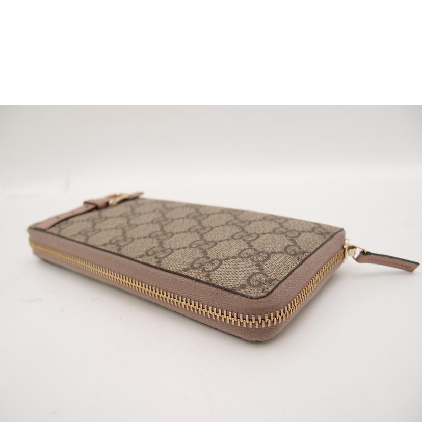 GUCCI グッチ レディース/GGスプリームラウンドファスナー長財布/ピンク/309758//496334/Aランク/69
