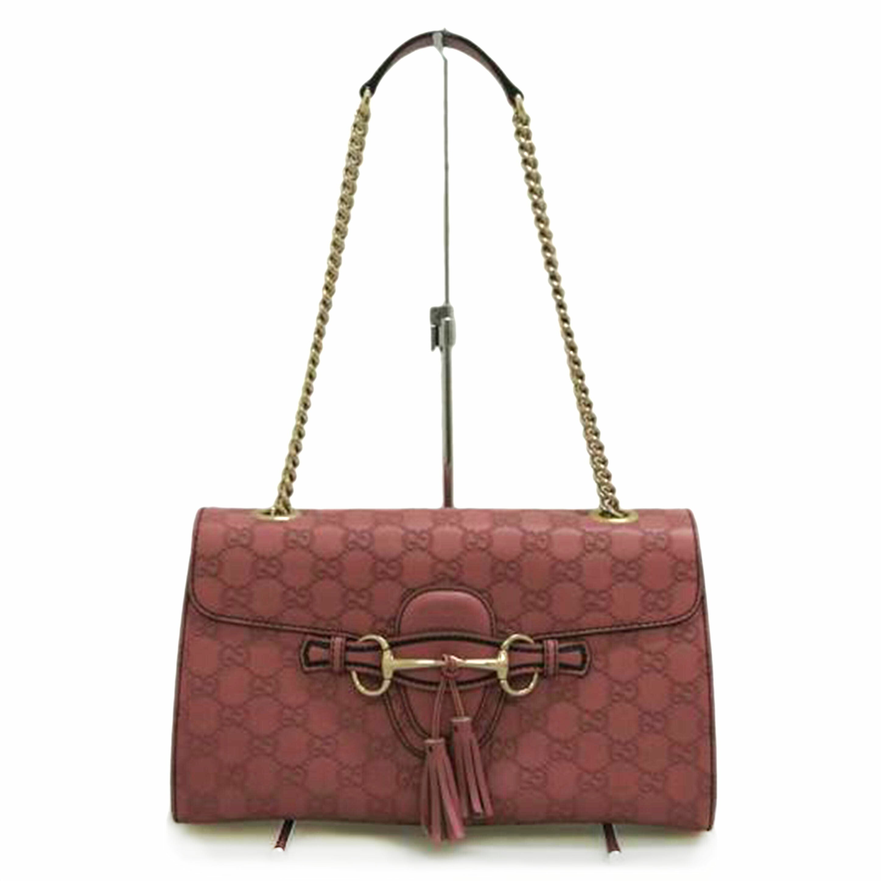 GUCCI グッチ/GGエミリーチェーンショルダーバッグ ピンク/295402//001998/ABランク/87