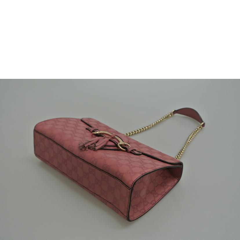 GUCCI グッチ/GGエミリーチェーンショルダーバッグ ピンク/295402//001998/ABランク/87