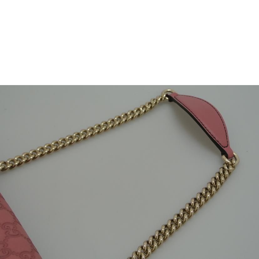 GUCCI グッチ/GGエミリーチェーンショルダーバッグ ピンク/295402//001998/ABランク/87