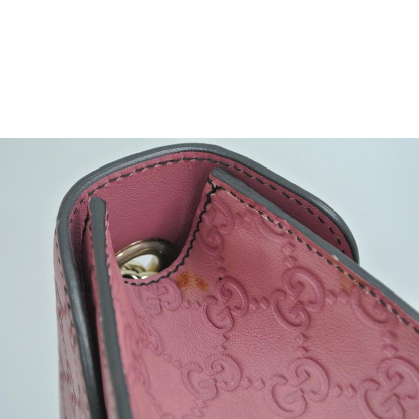 GUCCI グッチ/GGエミリーチェーンショルダーバッグ ピンク/295402//001998/ABランク/87