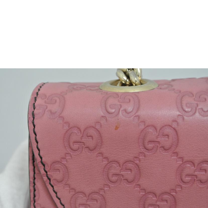 GUCCI グッチ/GGエミリーチェーンショルダーバッグ ピンク/295402//001998/ABランク/87