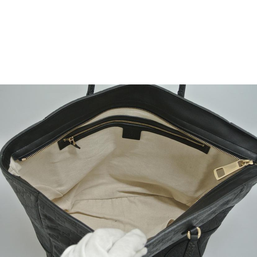 GUCCI グッチ/GGグッチシマトートバッグ 黒/323671//527066/ABランク/87