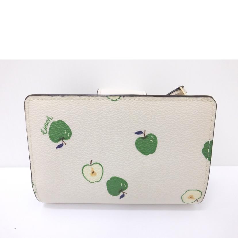 COACH コーチ/グリーンアップル二つ折りL字ファスナー財布/F2122//C4116/ABランク/88
