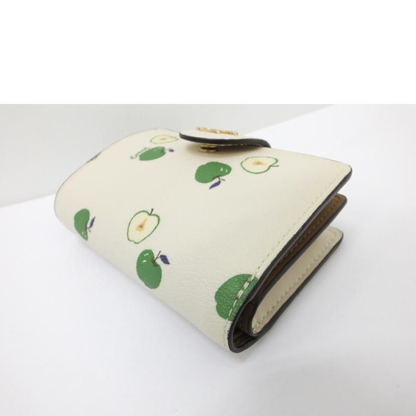 COACH コーチ/グリーンアップル二つ折りL字ファスナー財布/F2122//C4116/ABランク/88