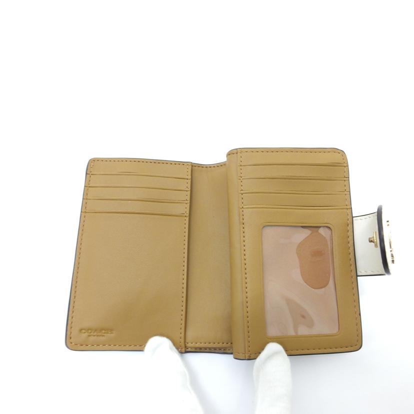 COACH コーチ/グリーンアップル二つ折りL字ファスナー財布/F2122//C4116/ABランク/88