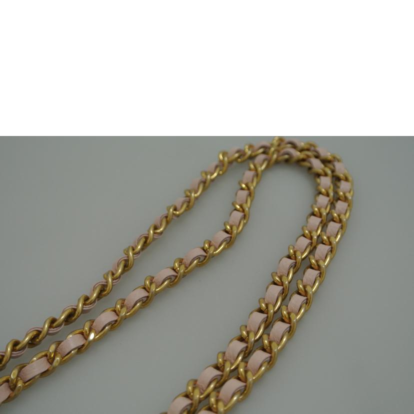 CHANEL シャネル/Vステッチマトラッセ チェーンショルダーウォレット ピンク//22984504/Aランク/87