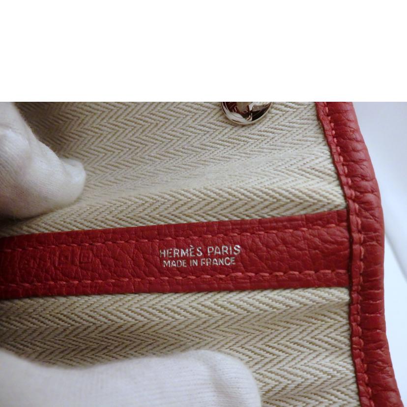 HERMES エルメス/ガーデンパーティPM/ネゴンダ/ルージュガランス//AN.1 □R刻印/ABランク/95