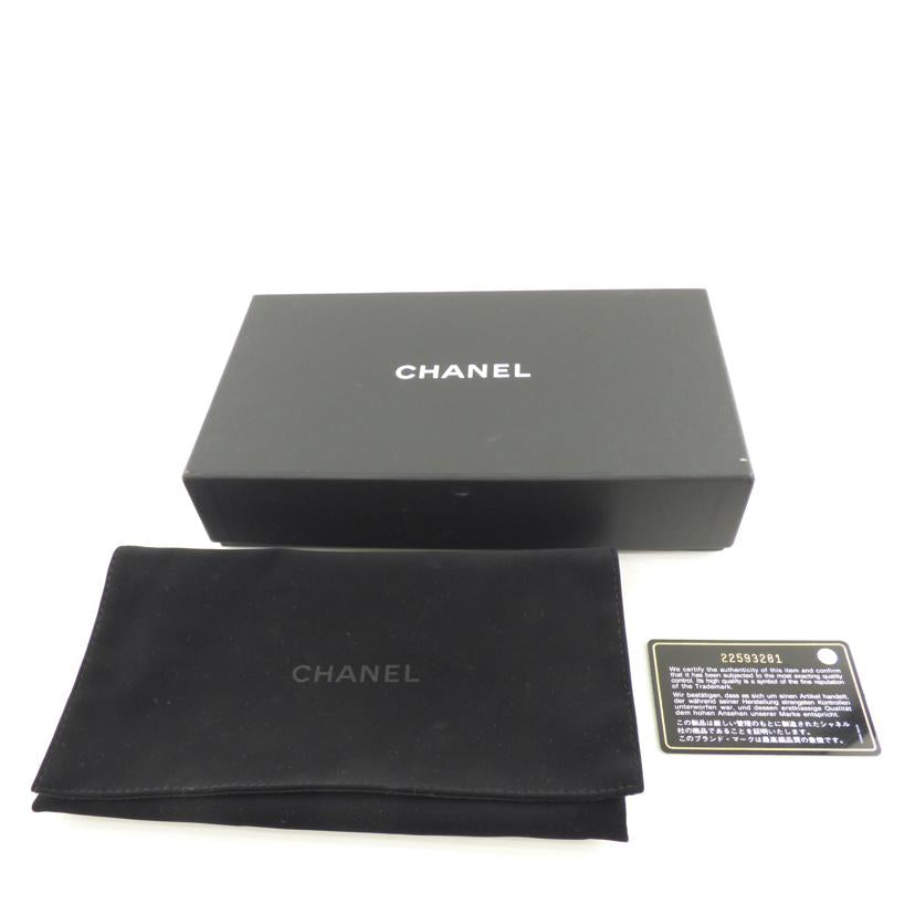 CHANEL シャネル/ラウンドファスナー長財布 ラムスキン//22593281/Aランク/64
