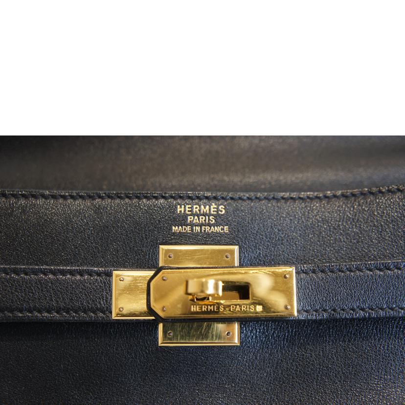 HERMES エルメス/ケリー35/スイフト/ノワール/GD金具/Sストラップ//〇Z刻*****/ABランク/92