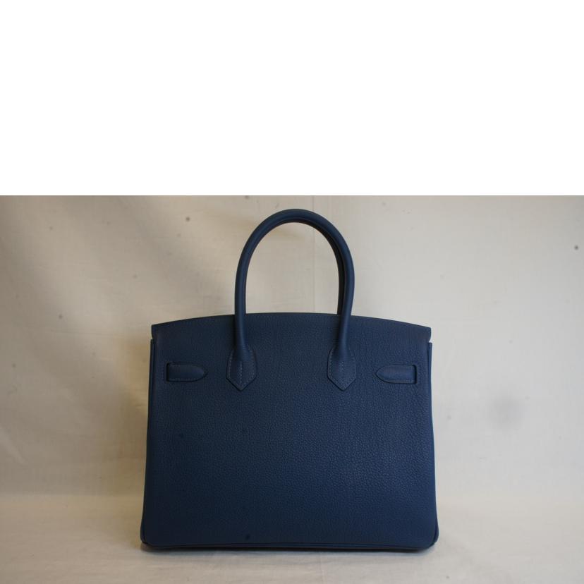 HERMES エルメス/バーキン30/トゴ/ブルーエレクトリック/パラジウム金具//D刻印********/SAランク/92