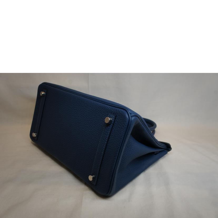 HERMES エルメス/バーキン30/トゴ/ブルーエレクトリック/パラジウム金具//D刻印********/SAランク/92