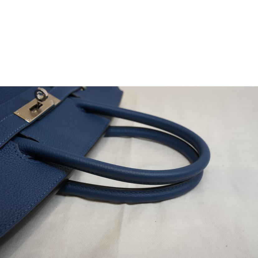 HERMES エルメス/バーキン30/トゴ/ブルーエレクトリック/パラジウム金具//D刻印********/SAランク/92