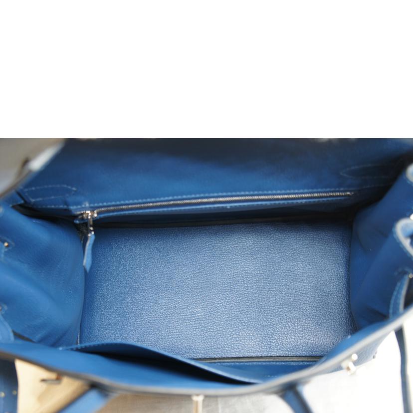 HERMES エルメス/バーキン30/トゴ/ブルーエレクトリック/パラジウム金具//D刻印********/SAランク/92