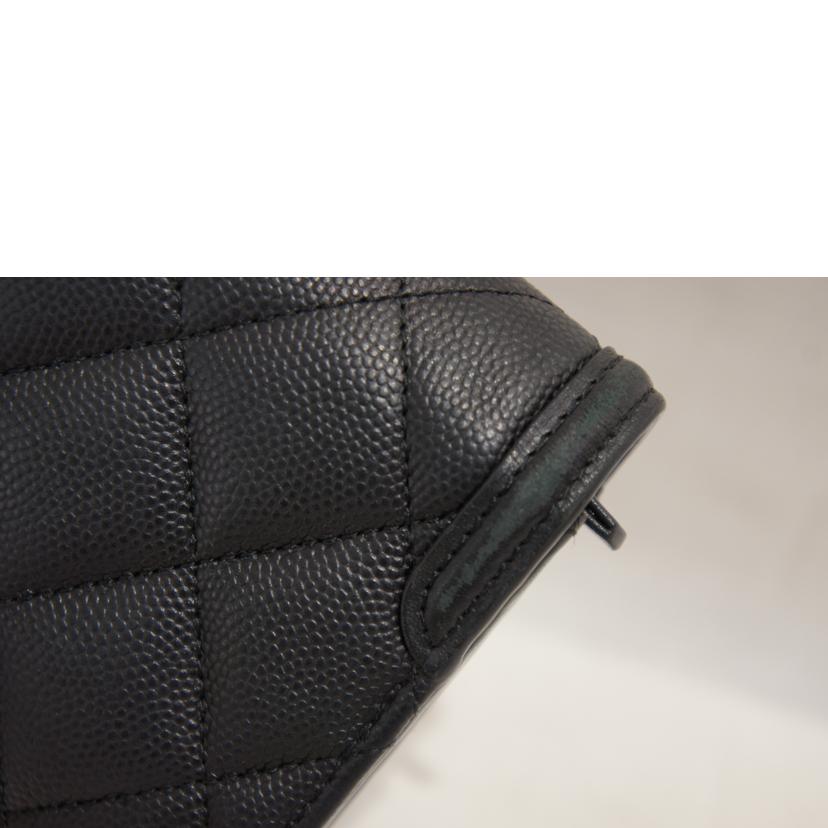 CHANEL シャネル/CCフィリグリーキャビアスキンロングウォレット/A84448//29679789/ABランク/92