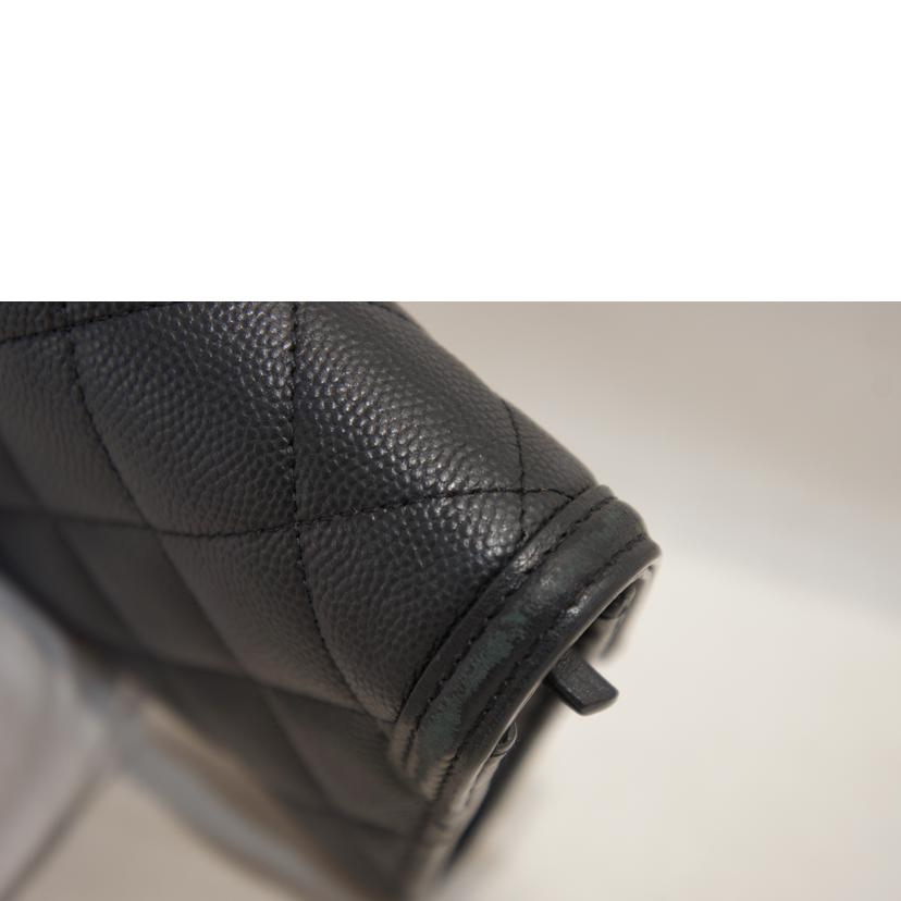 CHANEL シャネル/CCフィリグリーキャビアスキンロングウォレット/A84448//29679789/ABランク/92