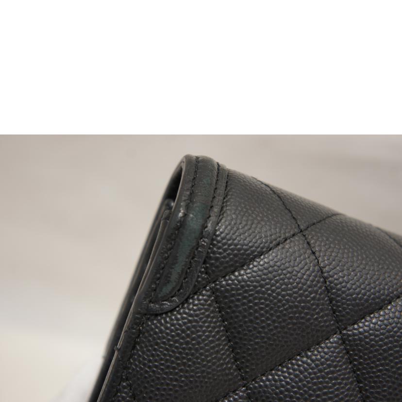CHANEL シャネル/CCフィリグリーキャビアスキンロングウォレット/A84448//29679789/ABランク/92