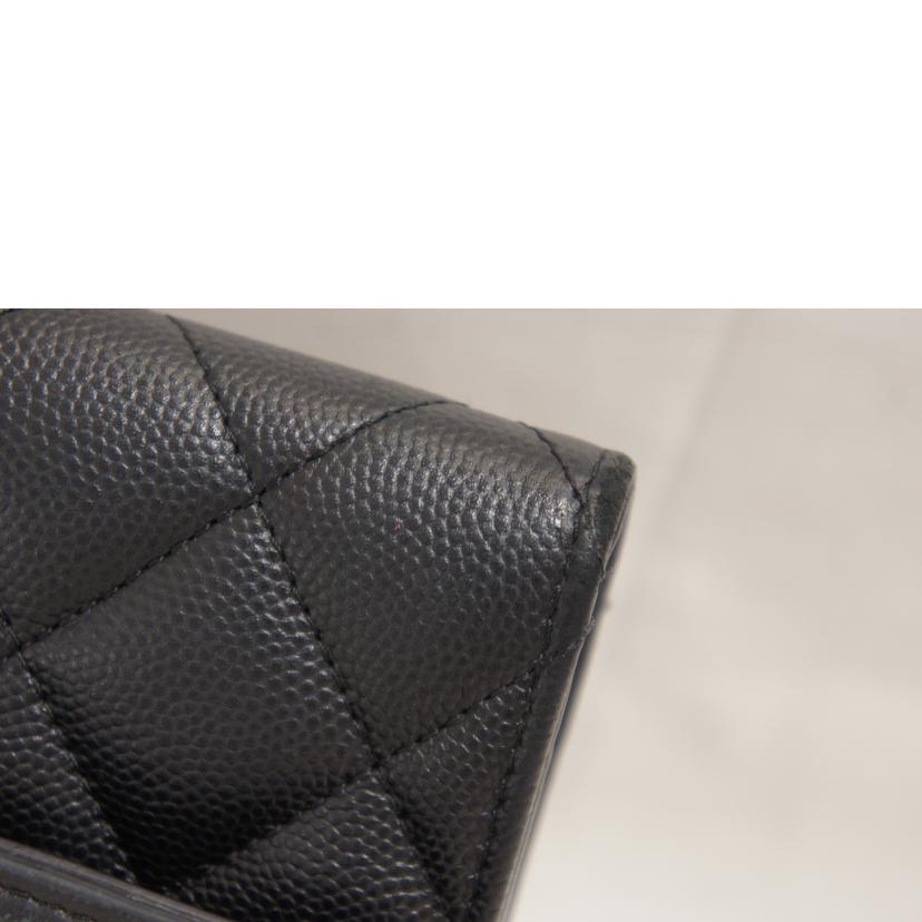 CHANEL シャネル/CCフィリグリーキャビアスキンロングウォレット/A84448//29679789/ABランク/92