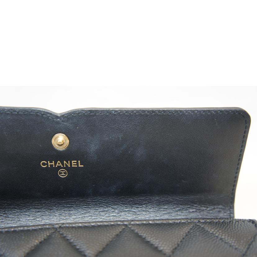 CHANEL シャネル/CCフィリグリーキャビアスキンロングウォレット/A84448//29679789/ABランク/92