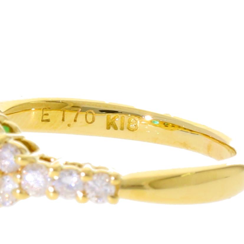 /◎ K18エメラルドダイヤリング1.70/D0.49ct//Aランク/75