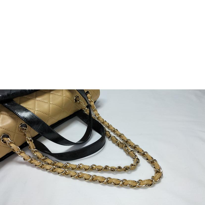 CHANEL シャネル/ポートベロー マトラッセ カーフ チェーン 2Way ショルダーバッグ ゴールド金具//12250725/Aランク/52