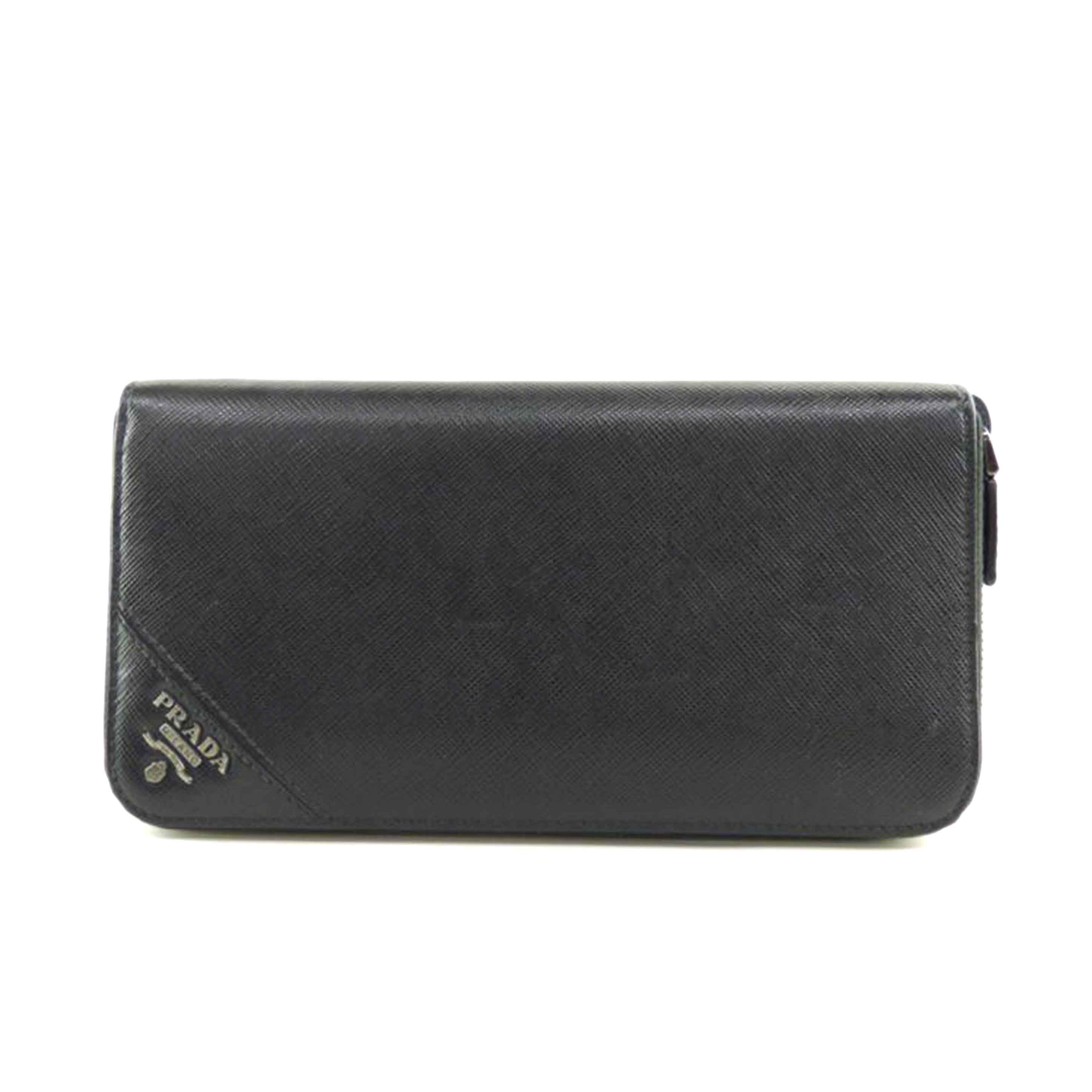 PRADA プラダ/サフィアーノラウンドファスナー長財布/2ML317//Bランク/64
