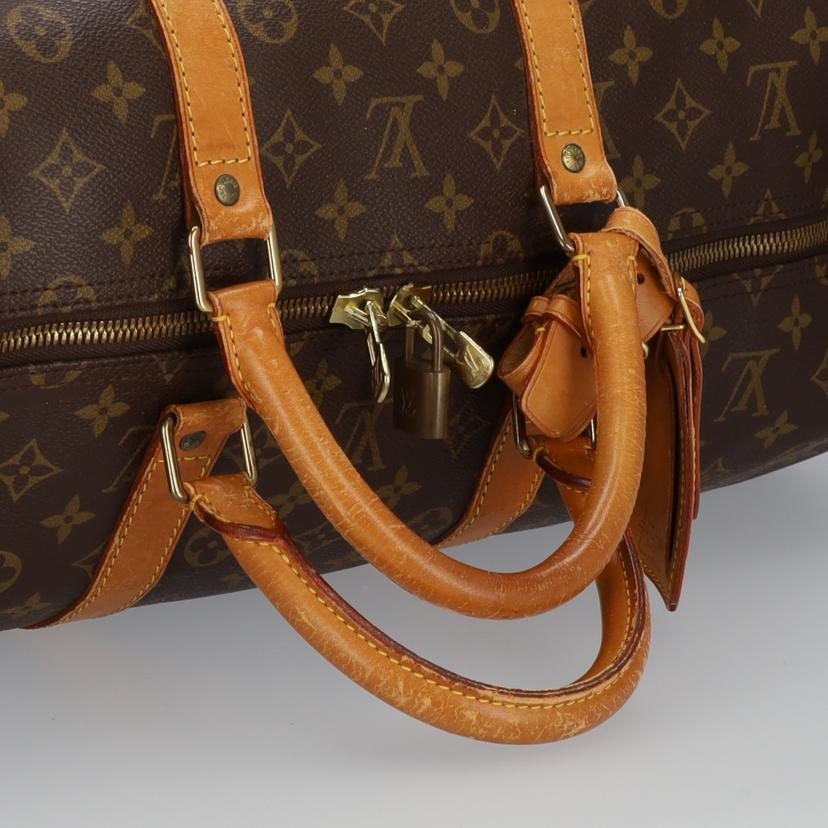 LOUIS VUITTON ルイヴィトン ルイ・ヴィトン ビトン ショルダーバッグ ハンドバッグ トートバッグ ボストンバッグ トラベルバッグ ブラウン メンズ レディース 定番 人気 LV 斜め掛け 肩がけ/キーポル 55/モノグラム/M41424//SP0***/Bランク/75