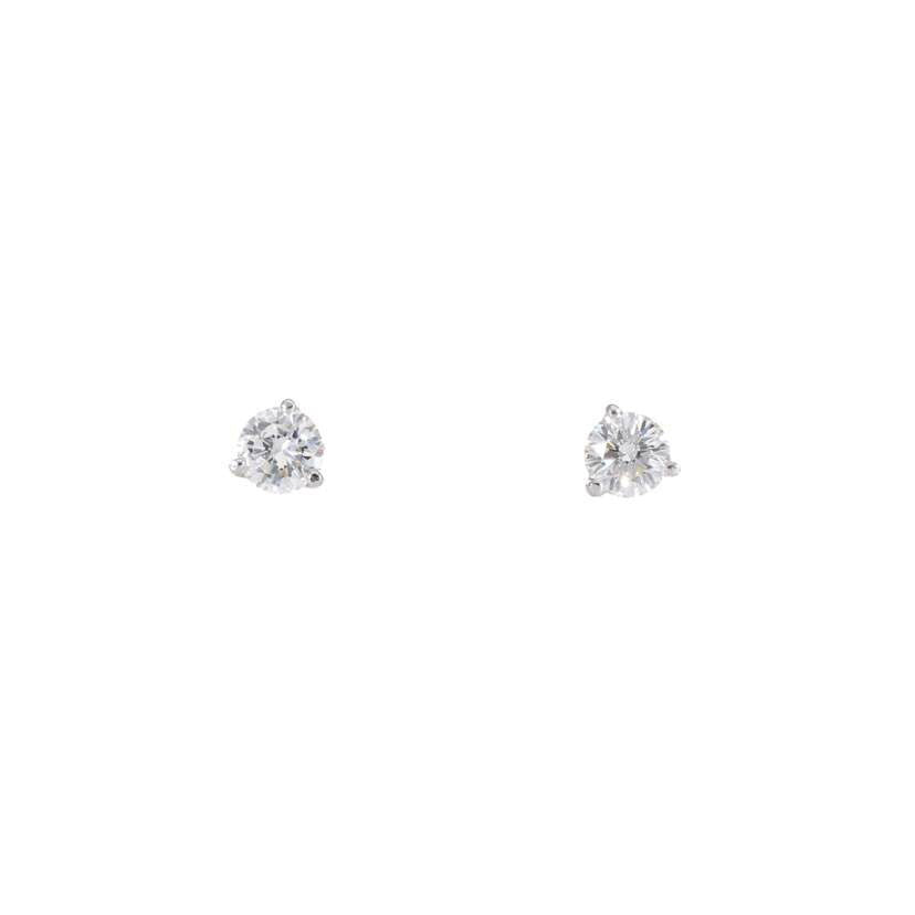 /◎ K18/PT900ダイヤピアス0.425/0.420ct//Aランク/75