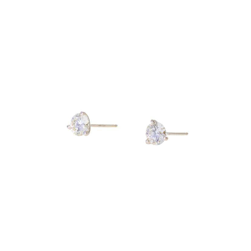 /◎ K18/PT900ダイヤピアス0.425/0.420ct//Aランク/75