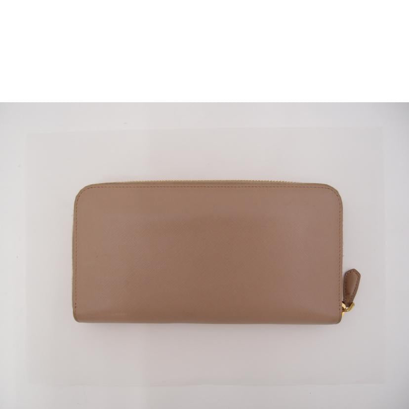PRADA プラダ/サフィアーノレザー・ラウンドファスナー長財布/ベージュ/1ML506//42/ABランク/69