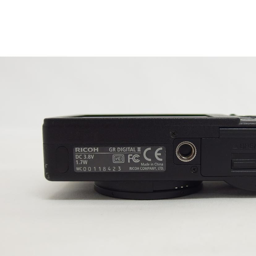 RICOH リコー/コンパクトデジタルカメラ/GR DIGITAL Ⅲ//00118423/BCランク/04