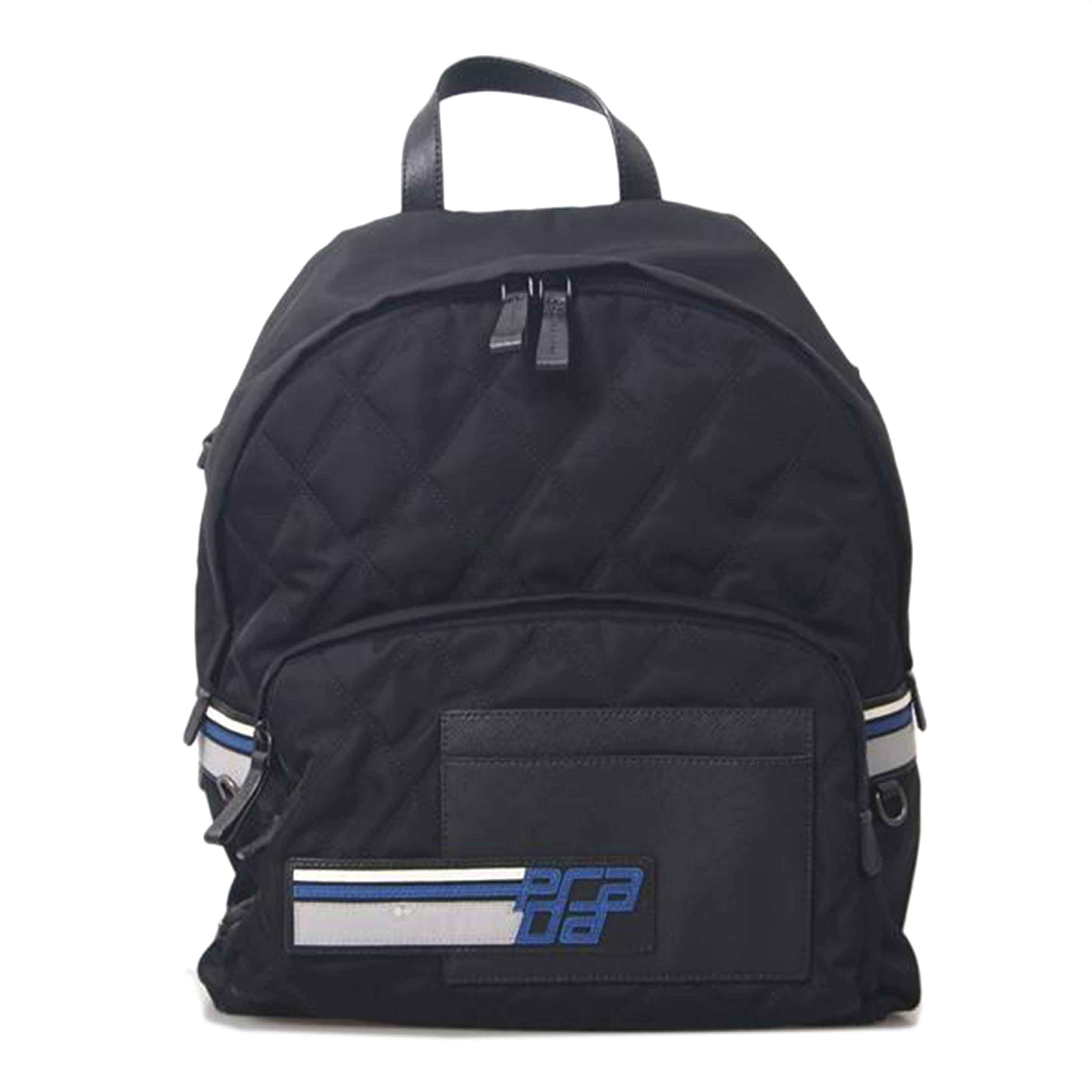 PRADA プラダ/キルティングワッペンバックパック//ABランク/76