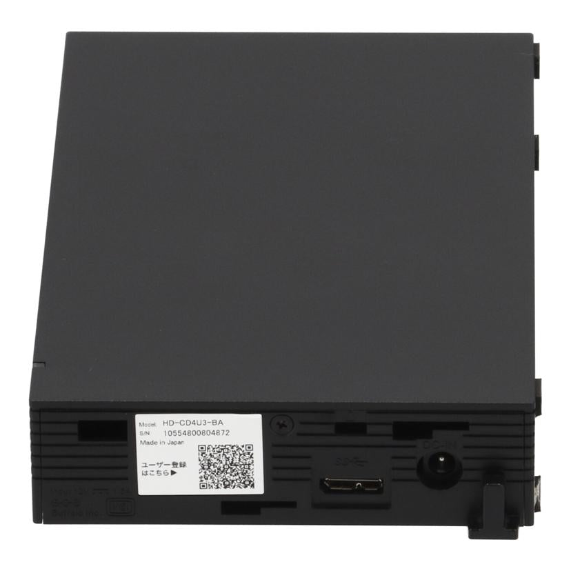 BUFFALO バッファロー/外付けHDD 4TB/HD-CD4U3-BA//10554800804872/Bランク/69