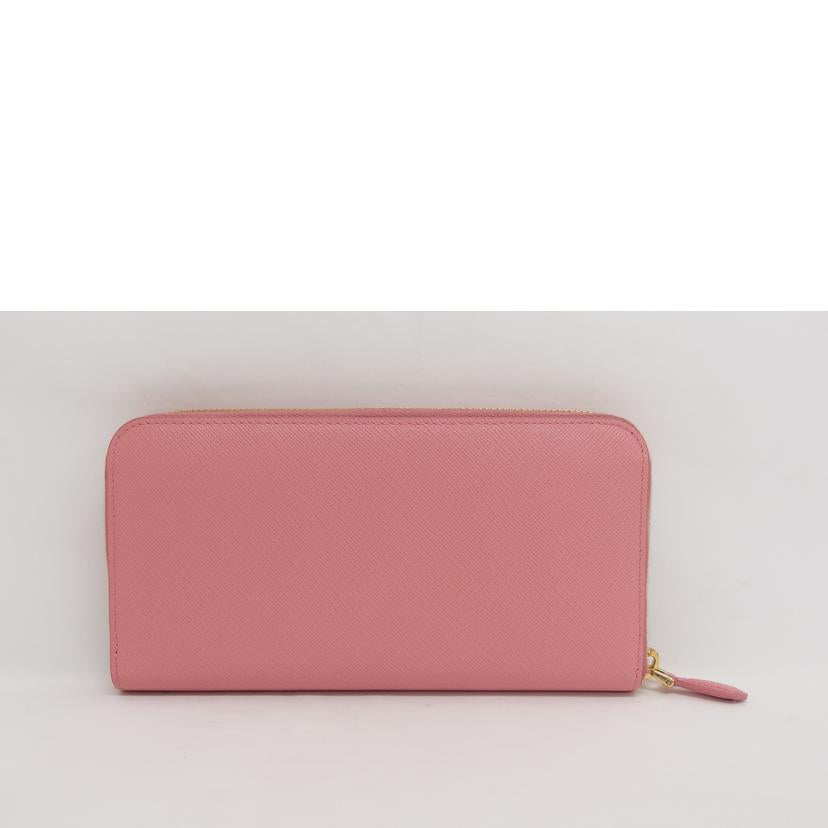 PRADA プラダ/サフィアーノ/リボン/ラウンドファスナー長財布/ピンク/1ML506//12N/Aランク/04