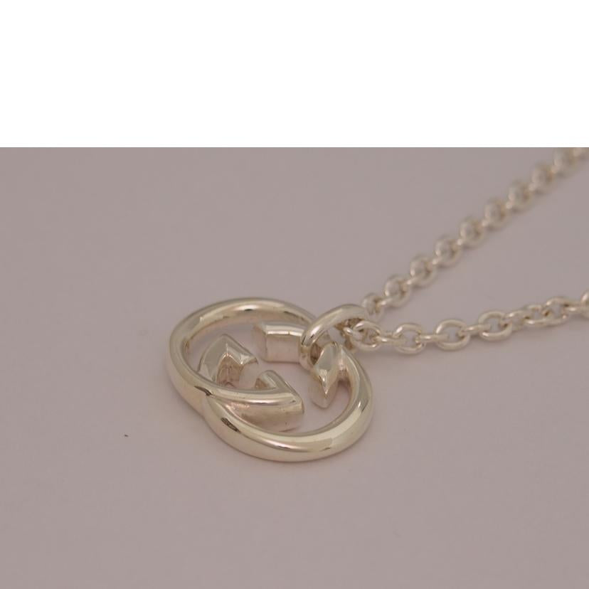 GUCCI グッチ/インターロッキングGシルバーネックレス//Bランク/76