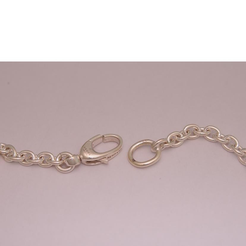 GUCCI グッチ/インターロッキングGシルバーネックレス//Bランク/76