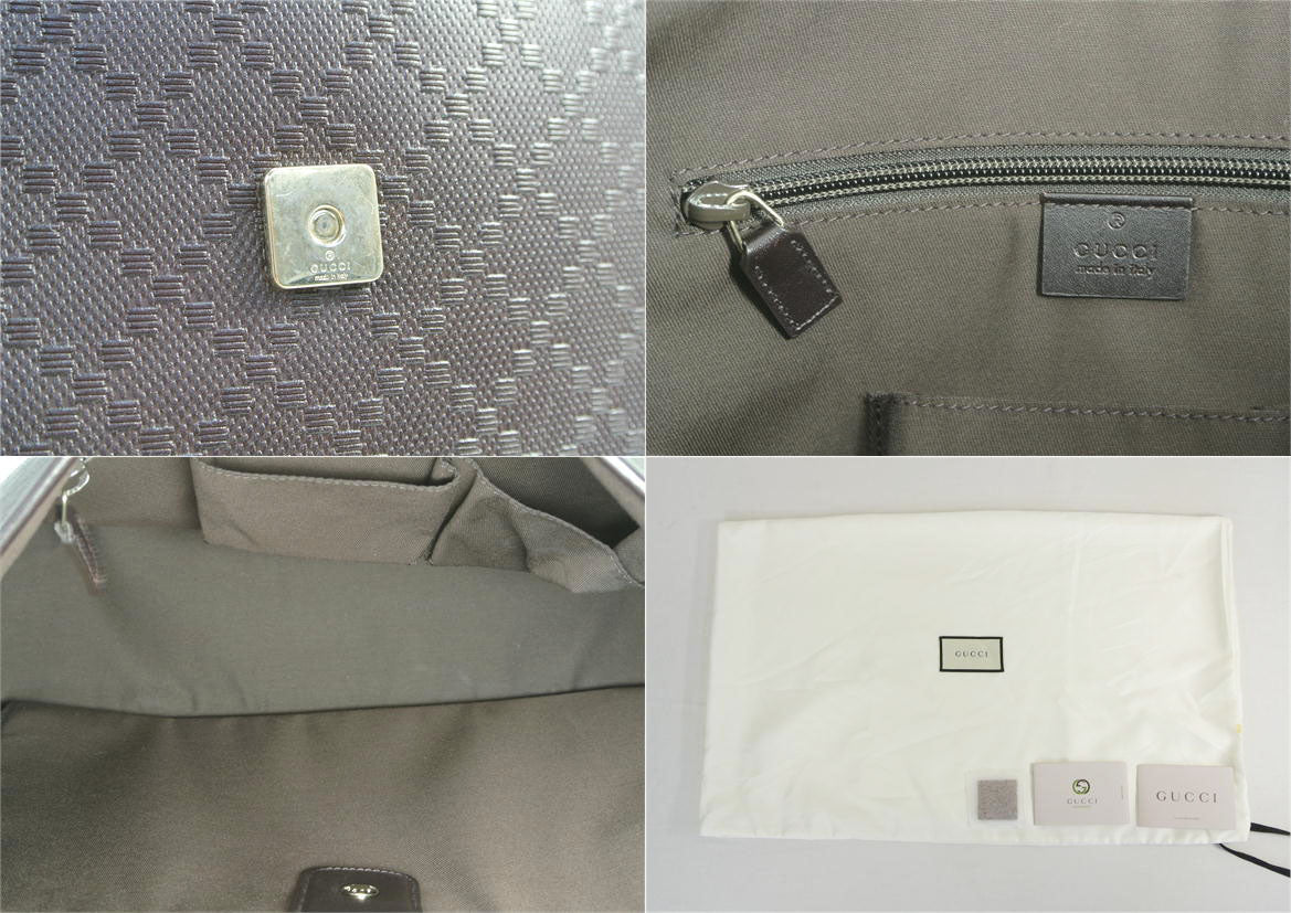 GUCCI グッチ /ディアマンテ レザー ショルダーバッグ / 355333 ・001998 /ブラウン/ABランク/51