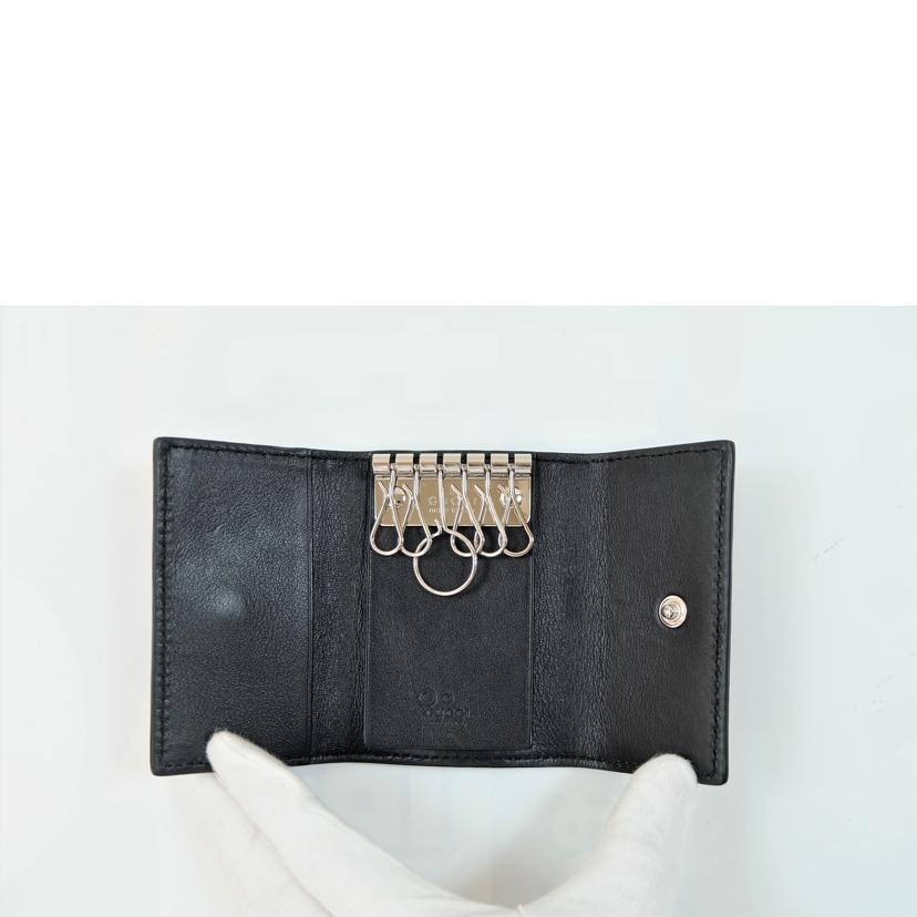 GUCCI グッチ/マイクログッチシマレザー6連キーケース/150402//0416/Aランク/71