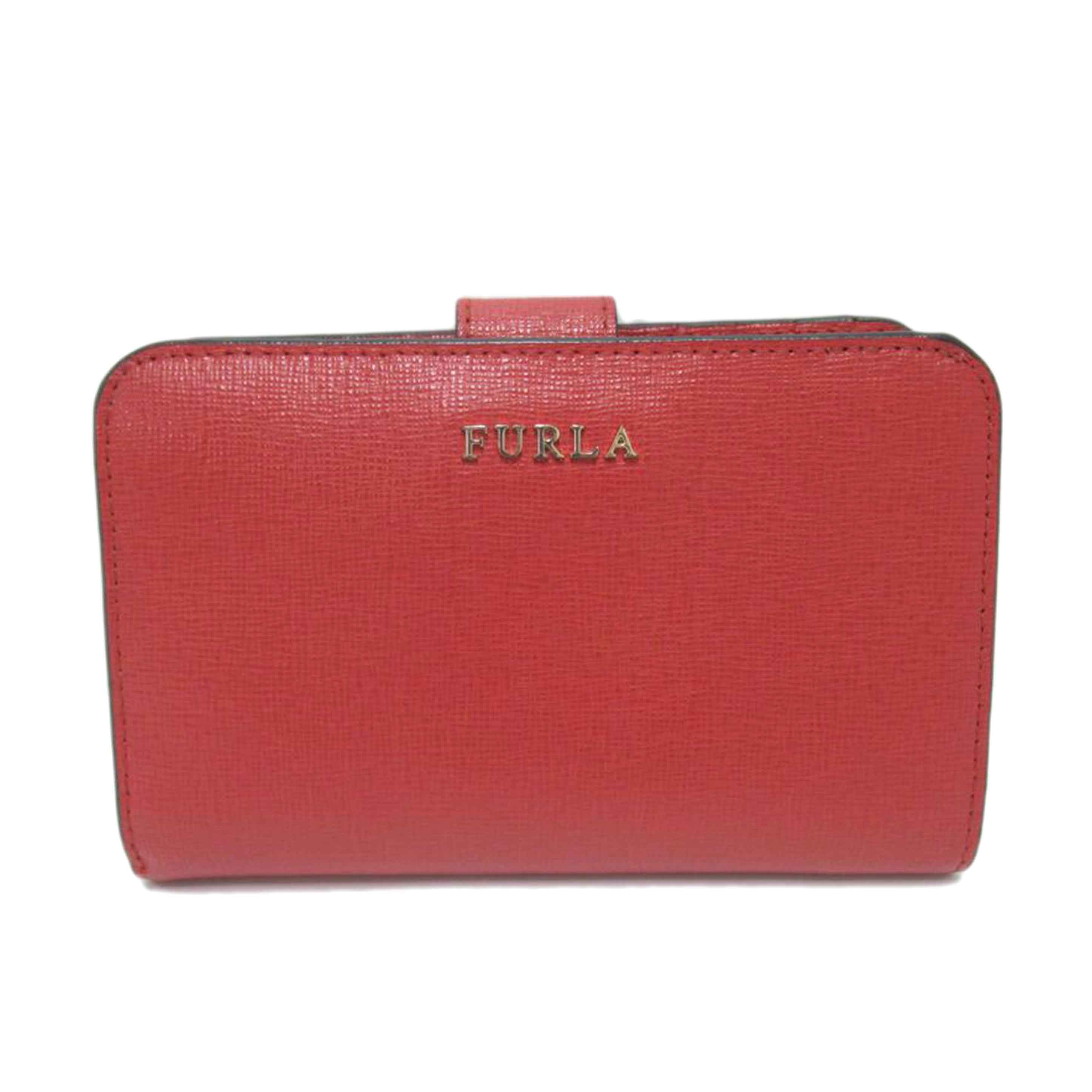 FURLA/二つ折り財布/レザー/1000222//Aランク/63