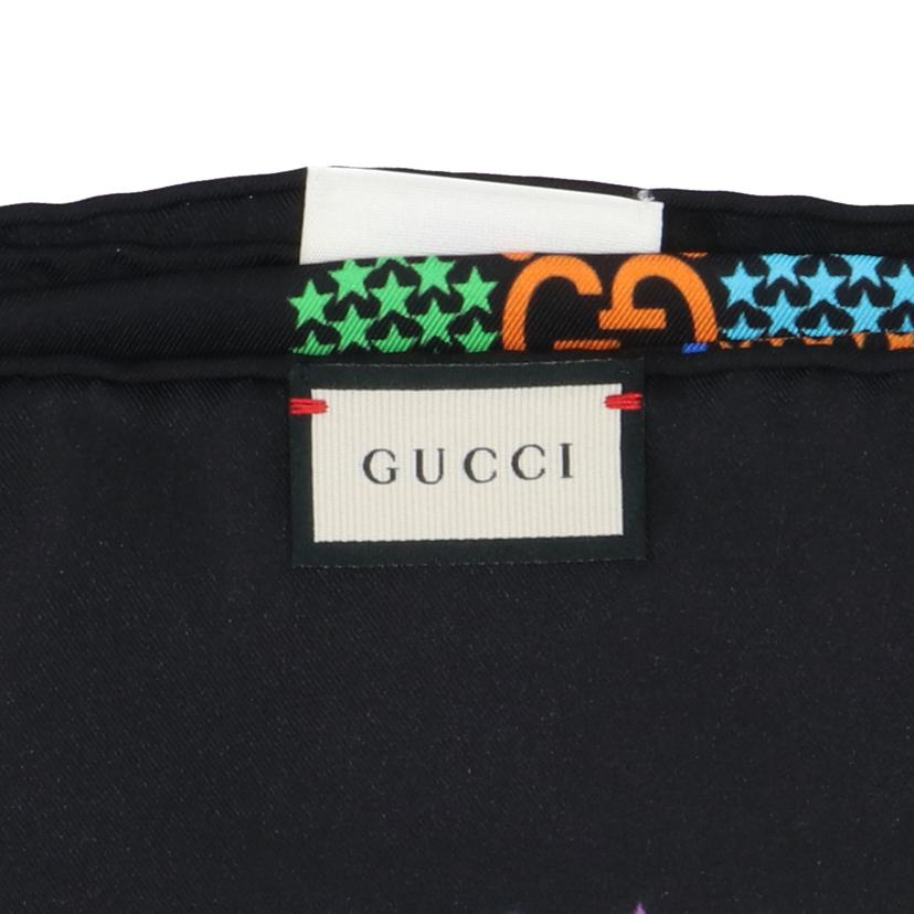GUCCI グッチ/GGサイケデリックシルクスカーフ//Aランク/75