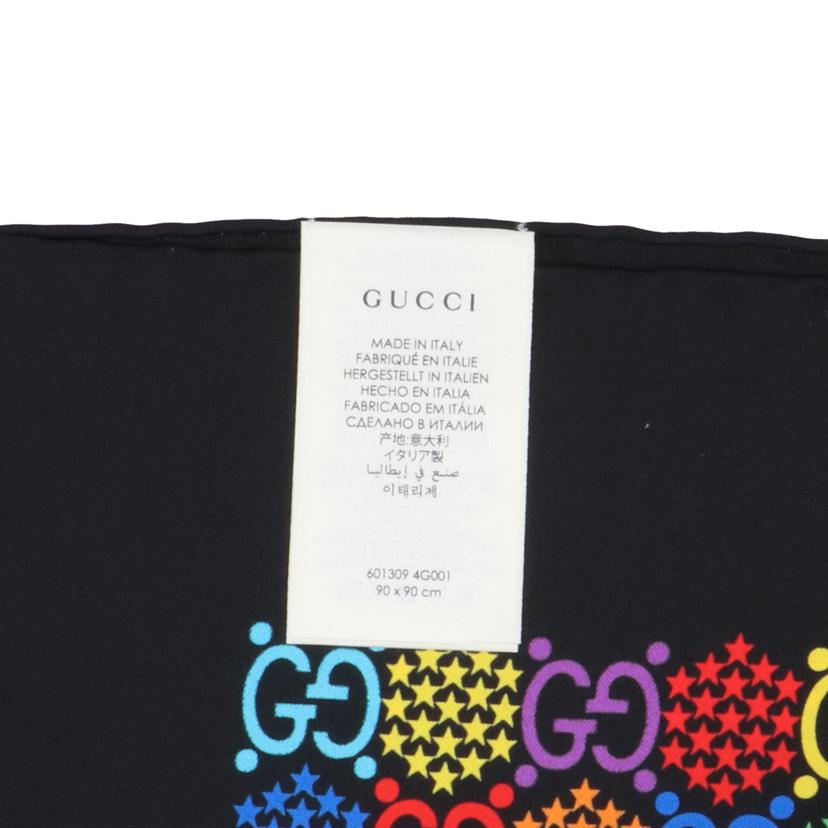 GUCCI グッチ/GGサイケデリックシルクスカーフ//Aランク/75