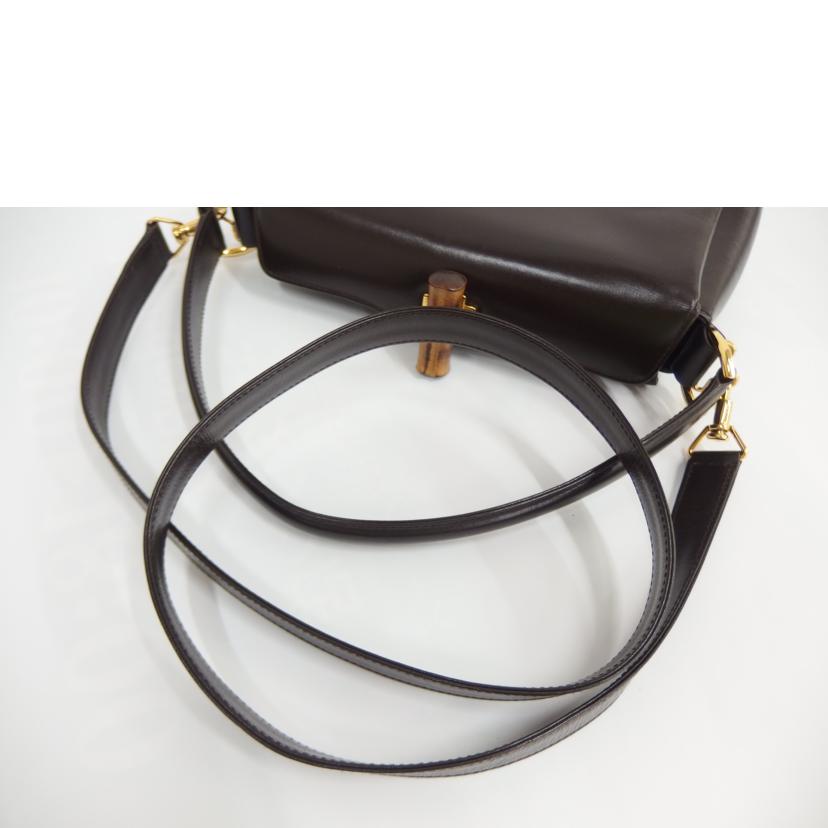 GUCCI グッチ/ヴィンテージ/2wayバンブーレザーハンド/000330175//Bランク/82