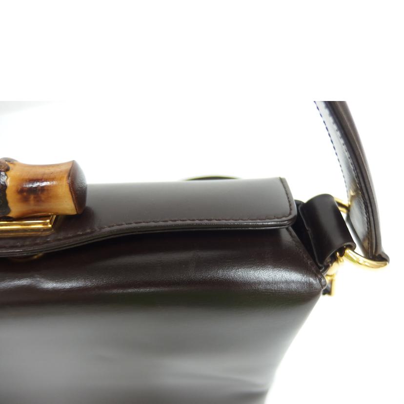 GUCCI グッチ/ヴィンテージ/2wayバンブーレザーハンド/000330175//Bランク/82