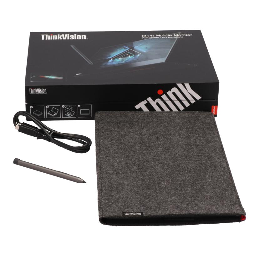 Lenovo レノボ/モバイルモニター/ThinkVision M14t/62A3UAR1JP//1S62A3UAR1JPV30ANKMB/Bランク/67