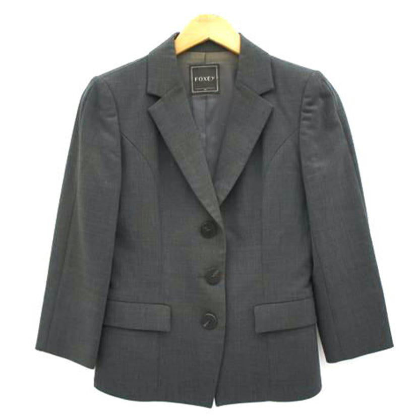 FOXEY フォクシー/3ボタンジャケット GRY/27413-AJFA201T//BCランク/07