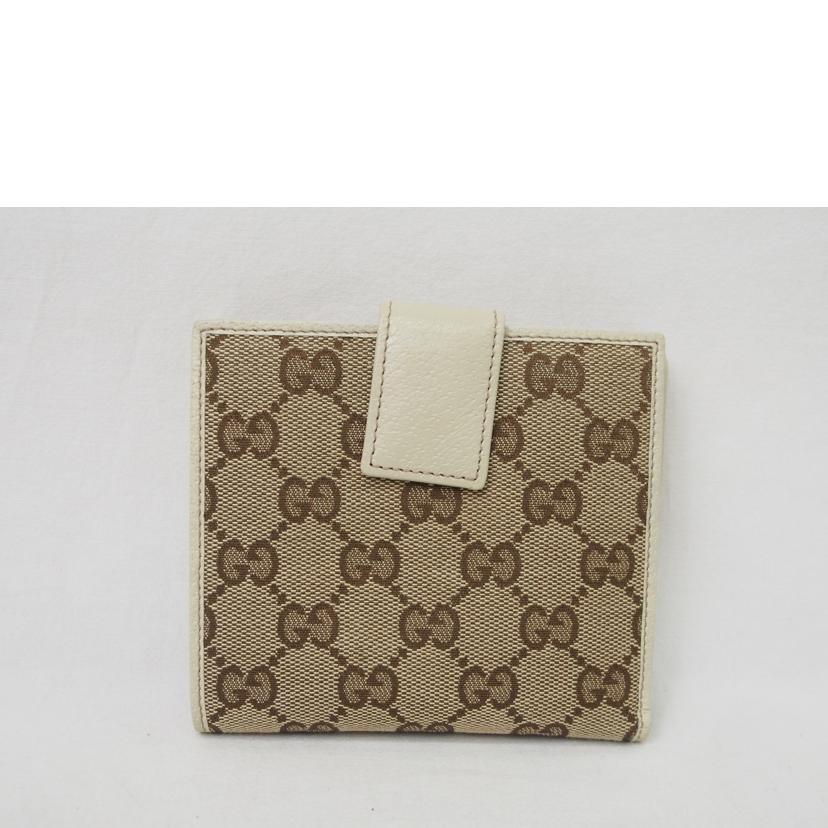 GUCCI/GGキャンバス/2つ折り財布/112664//478442/Bランク/78